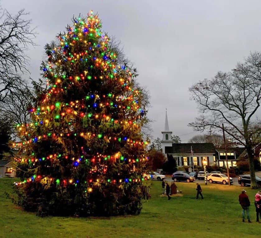 Christmas Tree lighting on the Cutchogue Village Green The Cutchogue